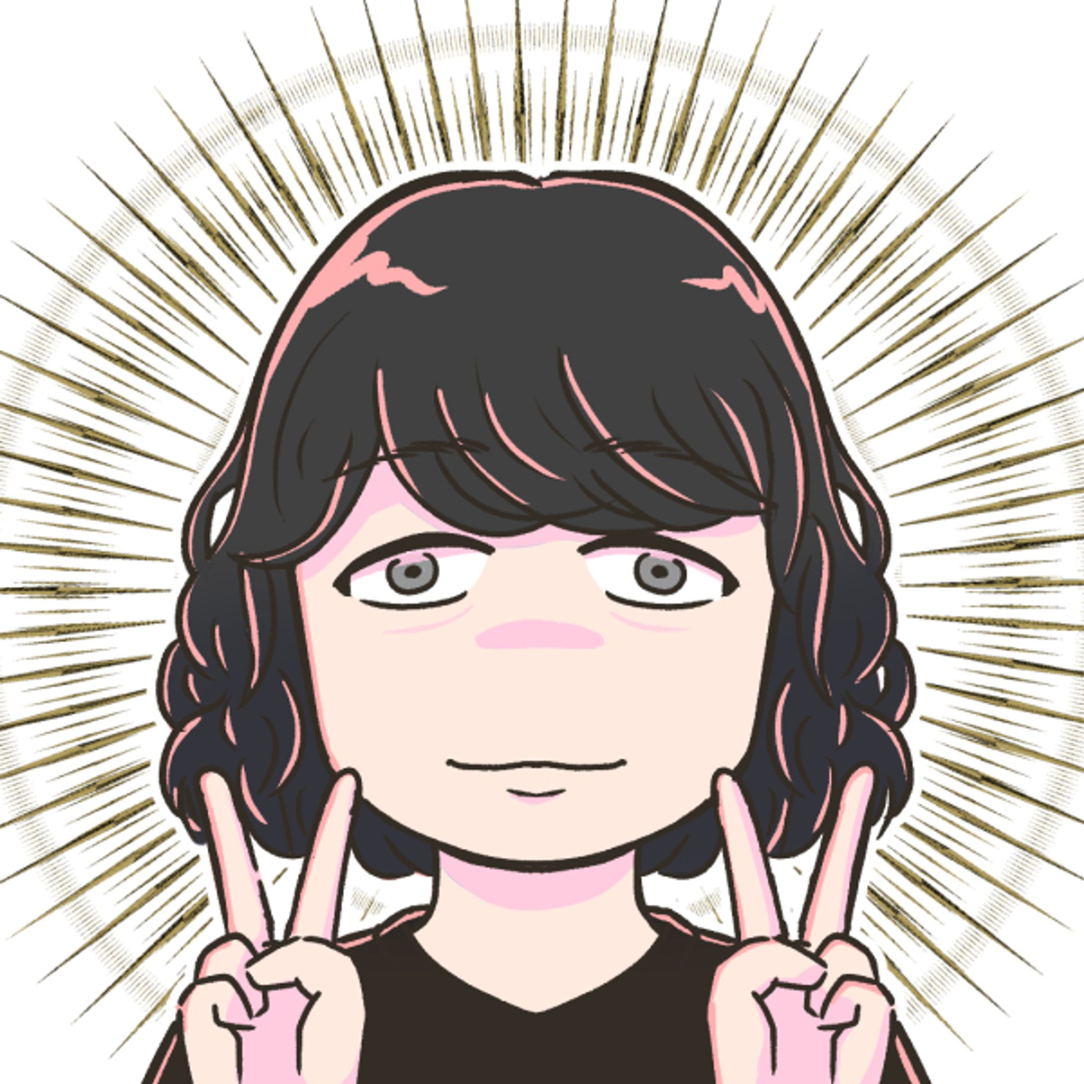 似顔絵風イラスト-1