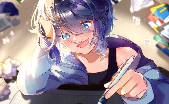 睦月紫乃 様 歌ってみたMVイラスト
