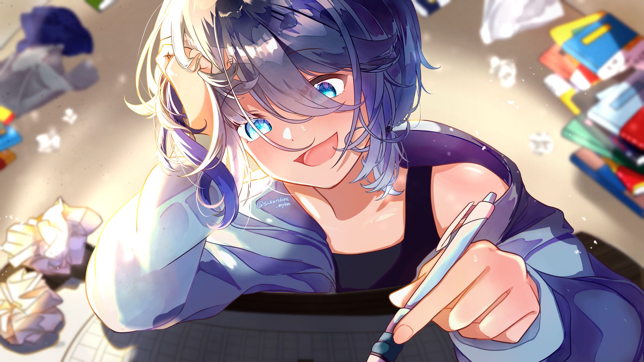 睦月紫乃 様 歌ってみたMVイラスト-1