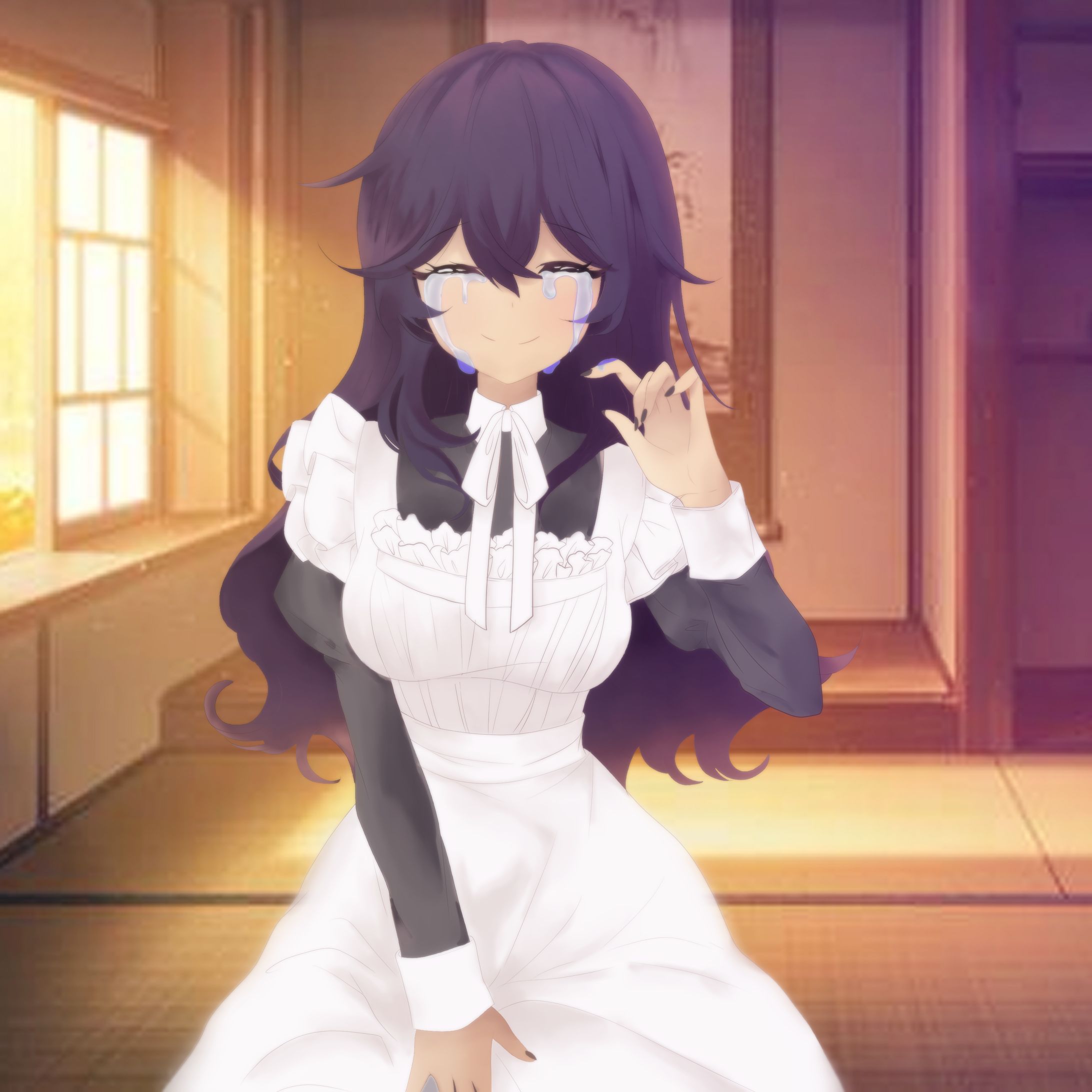 Crying maid-1