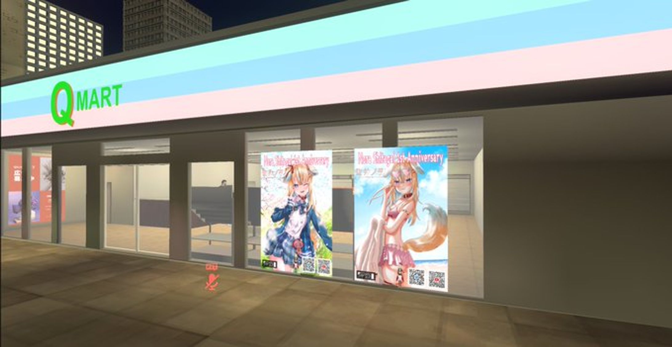 従井ノラ1周年_メタバース広告-1