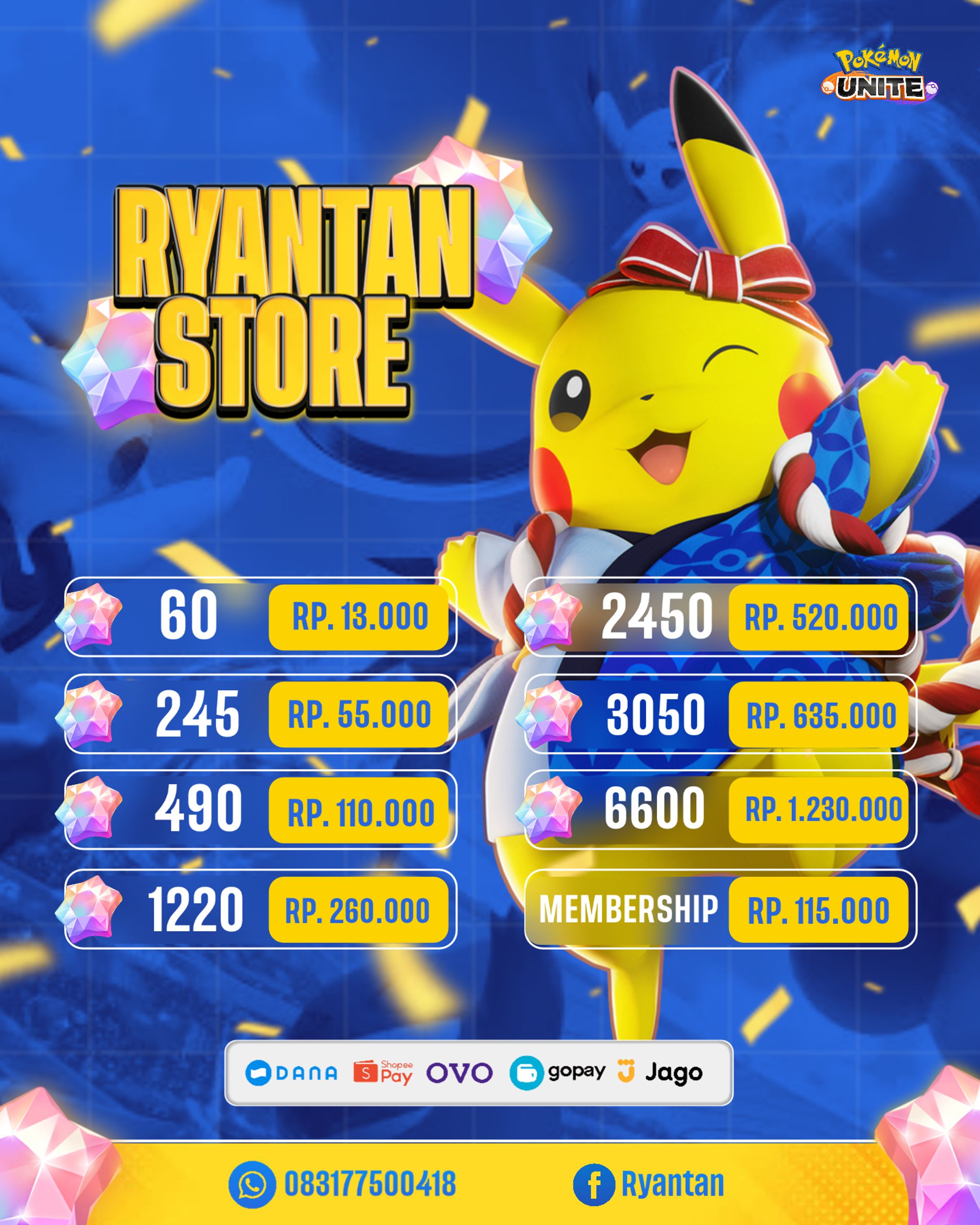 [ Poster ] Pricelist Aoes Gem Pokemon-1