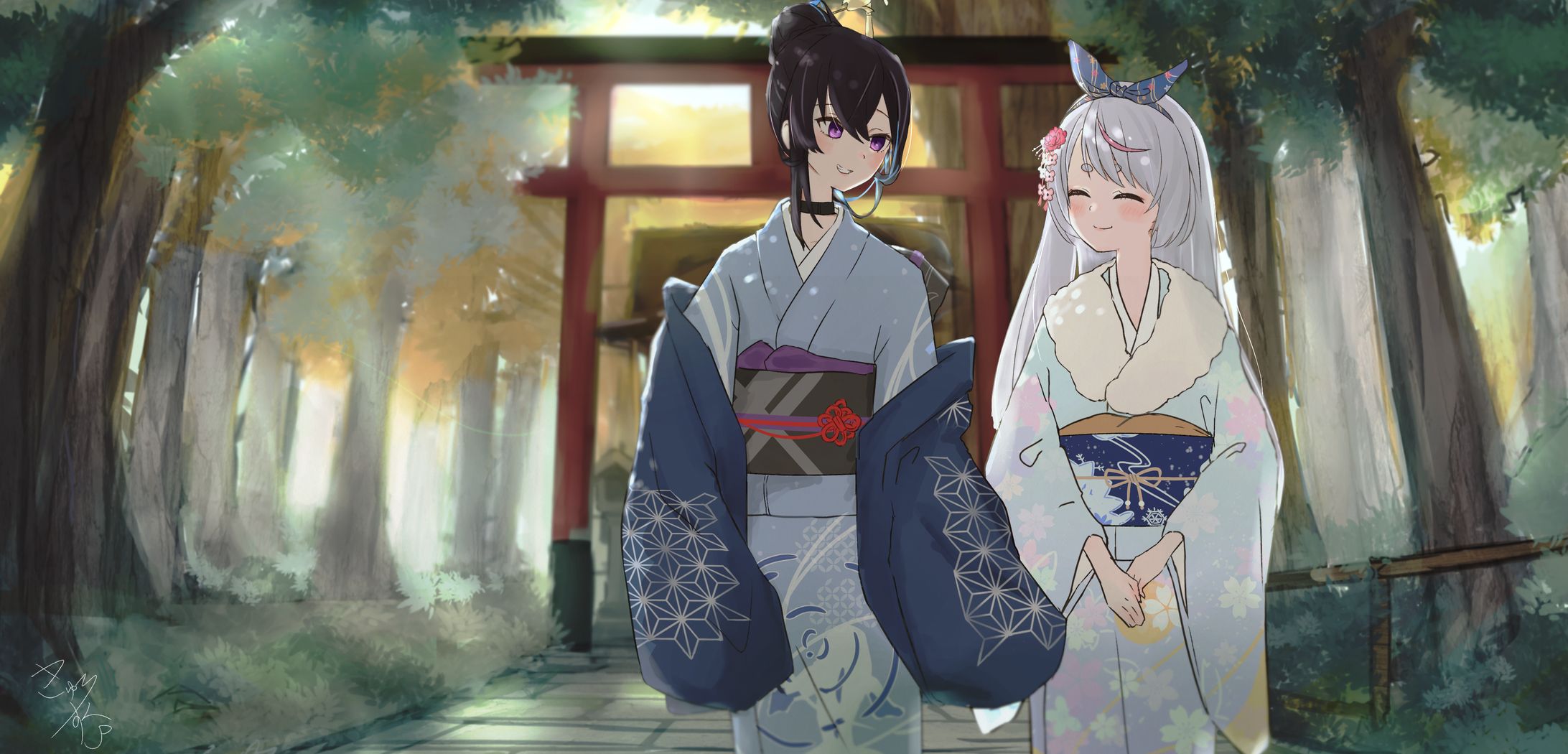 初詣イラスト-1