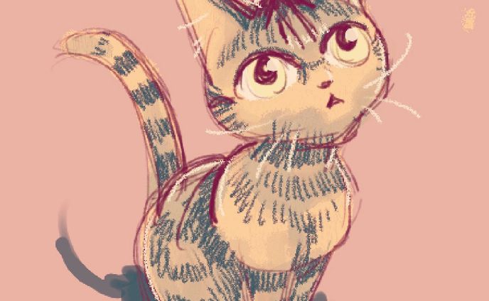 イラスト、cat
