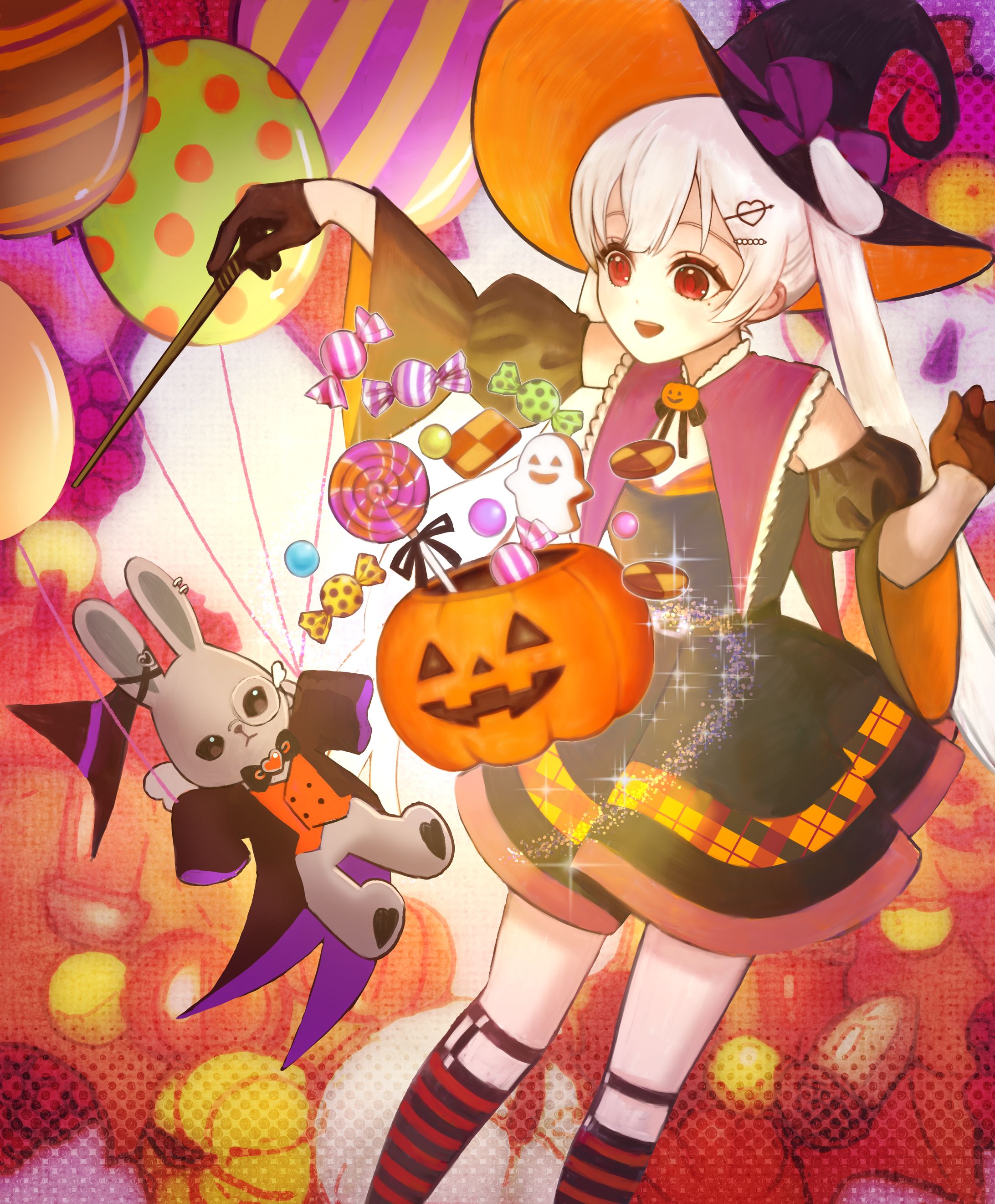 ハロウィンイラスト　一枚絵モニター作品-1