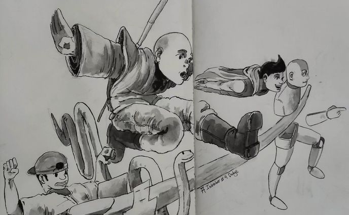 #inktober day 4: Dodge
.
.
.
.
.
.
.
.
.
inktober #inktober2023 #inktober52 #ink #art #inkwork #comics #blackandwhite #sketch #doodle #rakugaki #japan #comic #illustration #いたずら書き #描画 #図 #アーティスト #形 #manga #character #figure #human #volume #sketchbook #sketch @inktober #perspective #fisheye #cube #dodge #room
