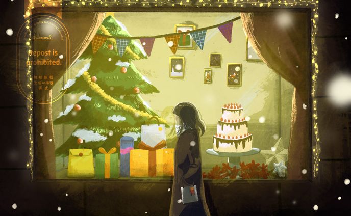 クリスマスショーウィンドウ