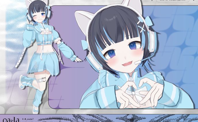 VRoid 3D model / 乾唯 咲結