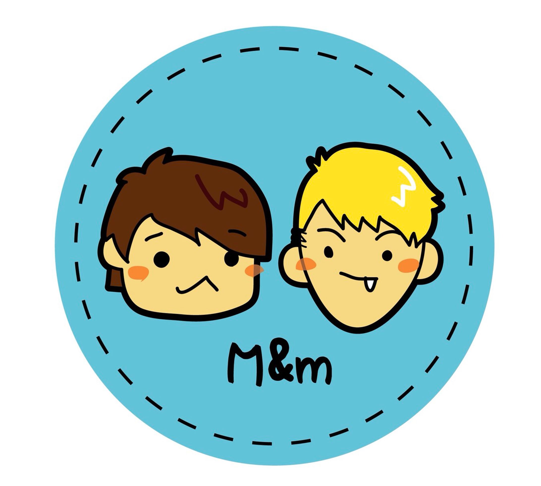 缶バッジ『M&m』-1