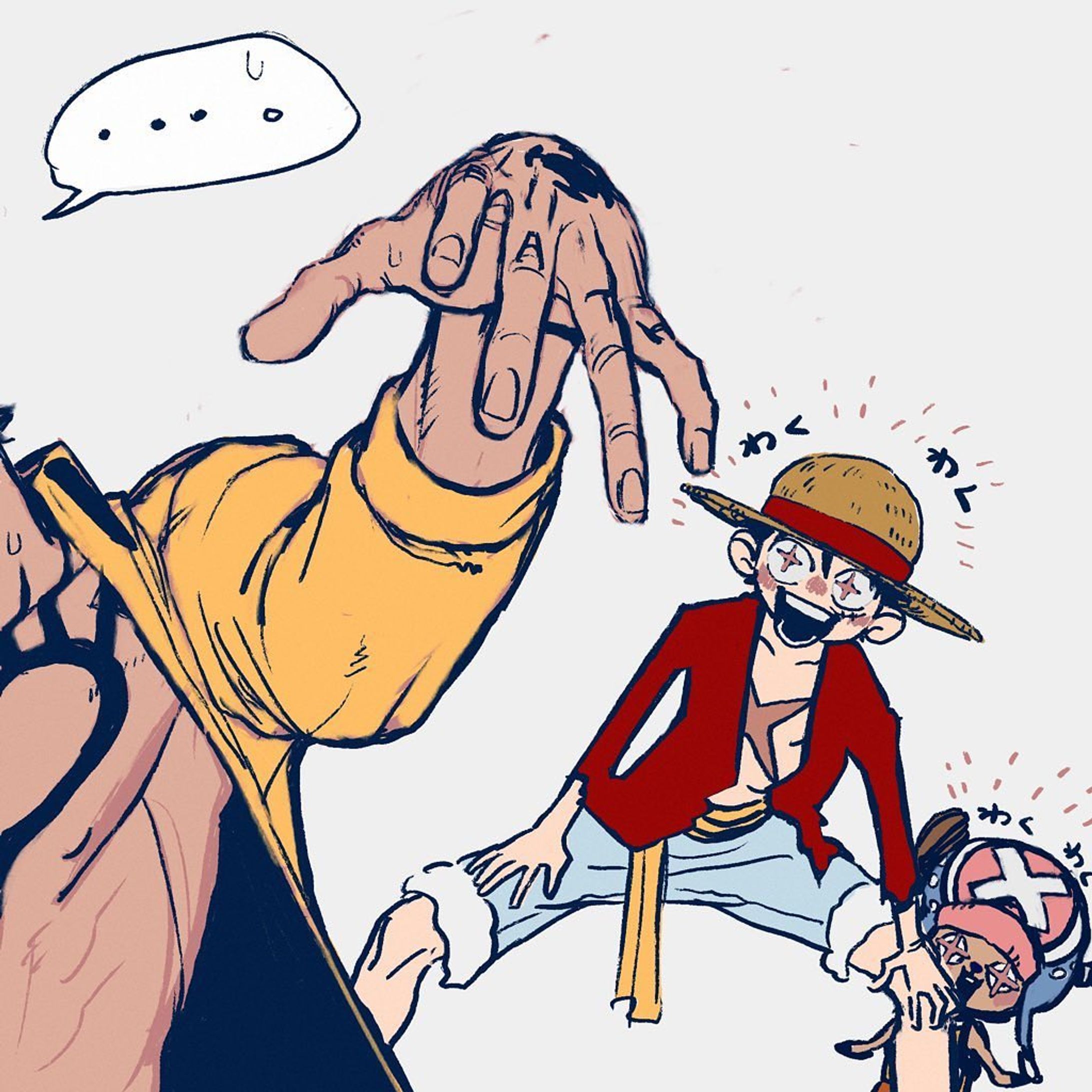 ?かっこいい時と可愛い時 #ワンピース #ONEPIECE #イラスト #illust