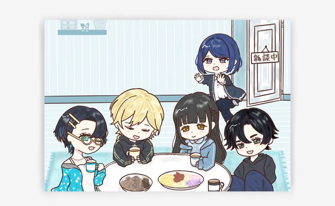 【サムネイル 】雑談配信イラスト