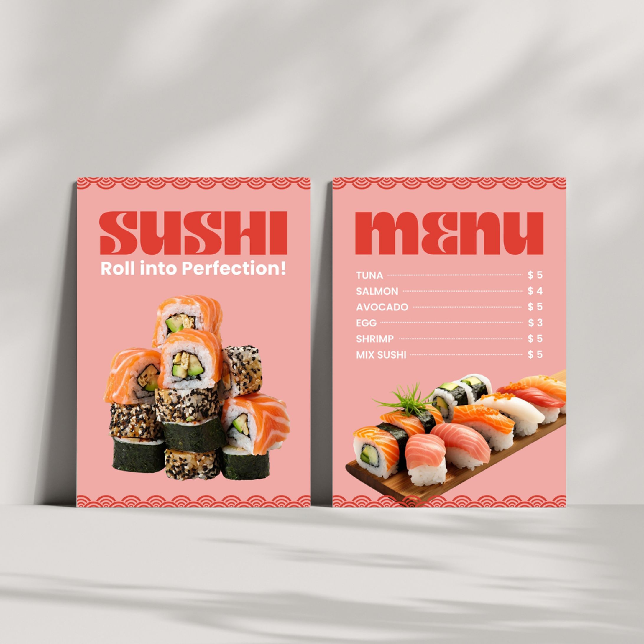 Sushi Menu for Japanese Restaurant-1