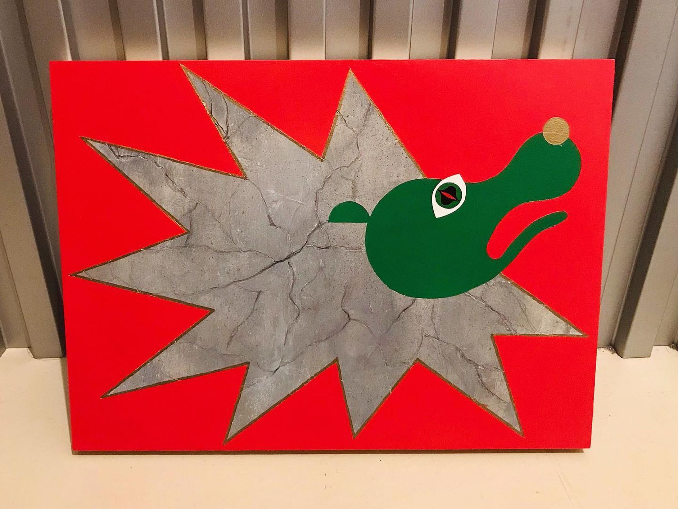 .
Xmasカラーだったので
引っ張り出してきました🎄🎁

去年の展示で描いた、クラック塗装を施したライオン🦁

#xmas #christmas #christmasart #christmascolor  #christmastime #illustration #painting #exhibition  #graphicdesign #artwork #art #MOSUKI #mosukigoods-1