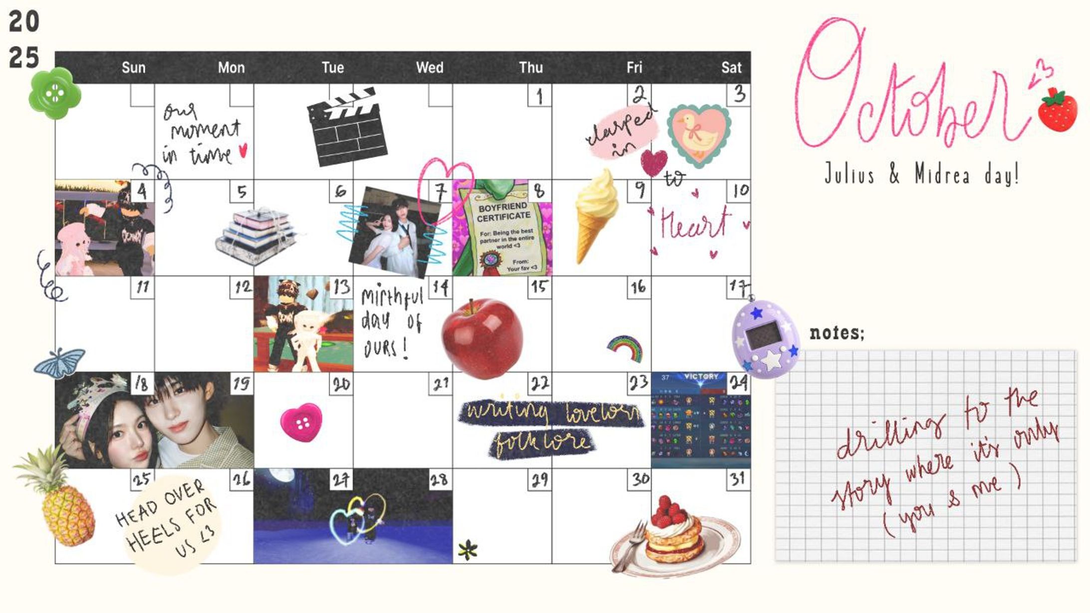 CUSTOM CALENDAR OCTOBER 2025 -1