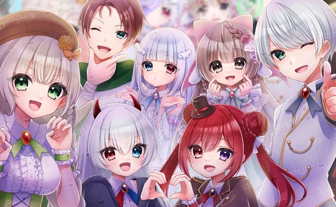 v-iii6期生1月組 歌ってみたイラスト