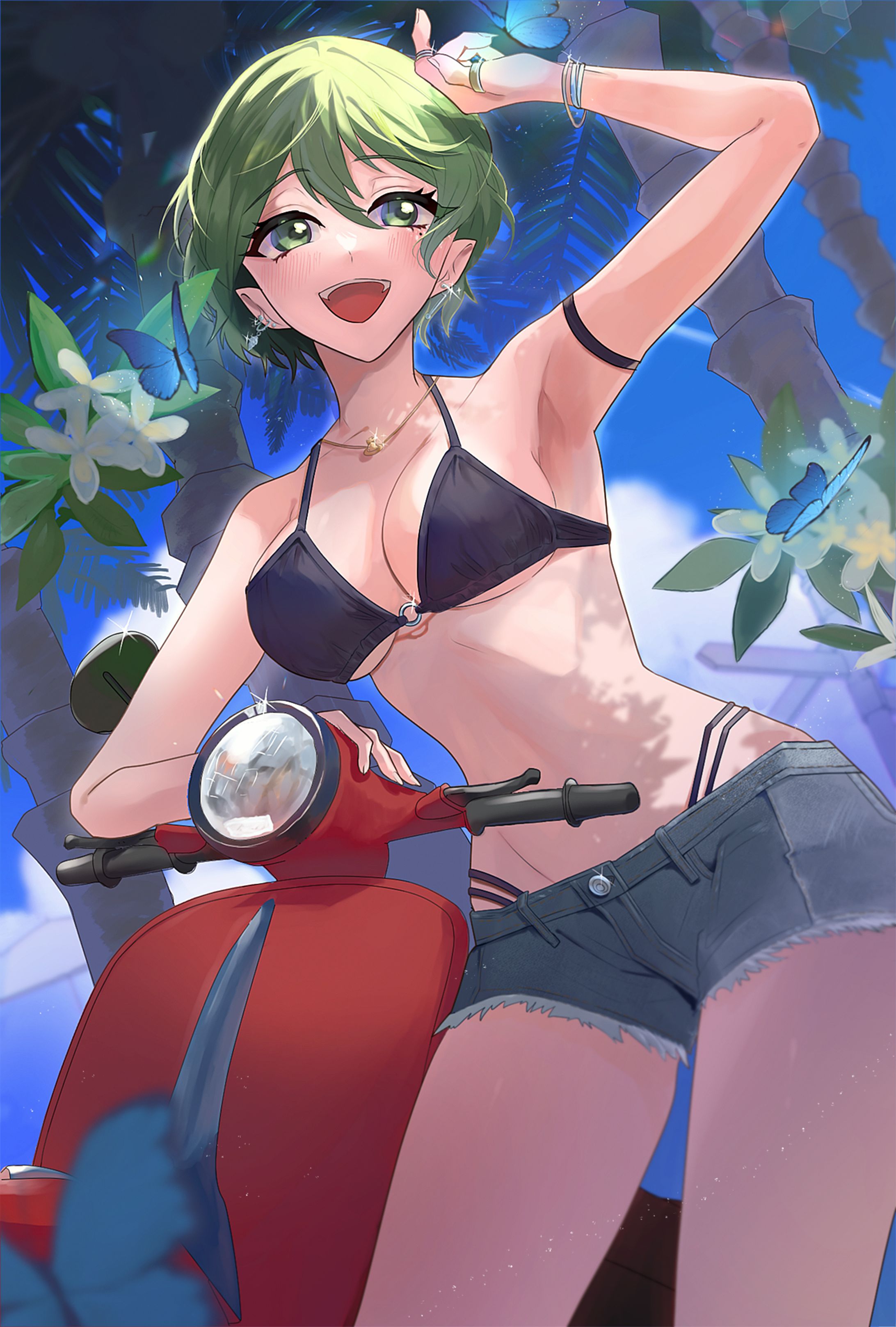 水着イラスト【スクーター】-1