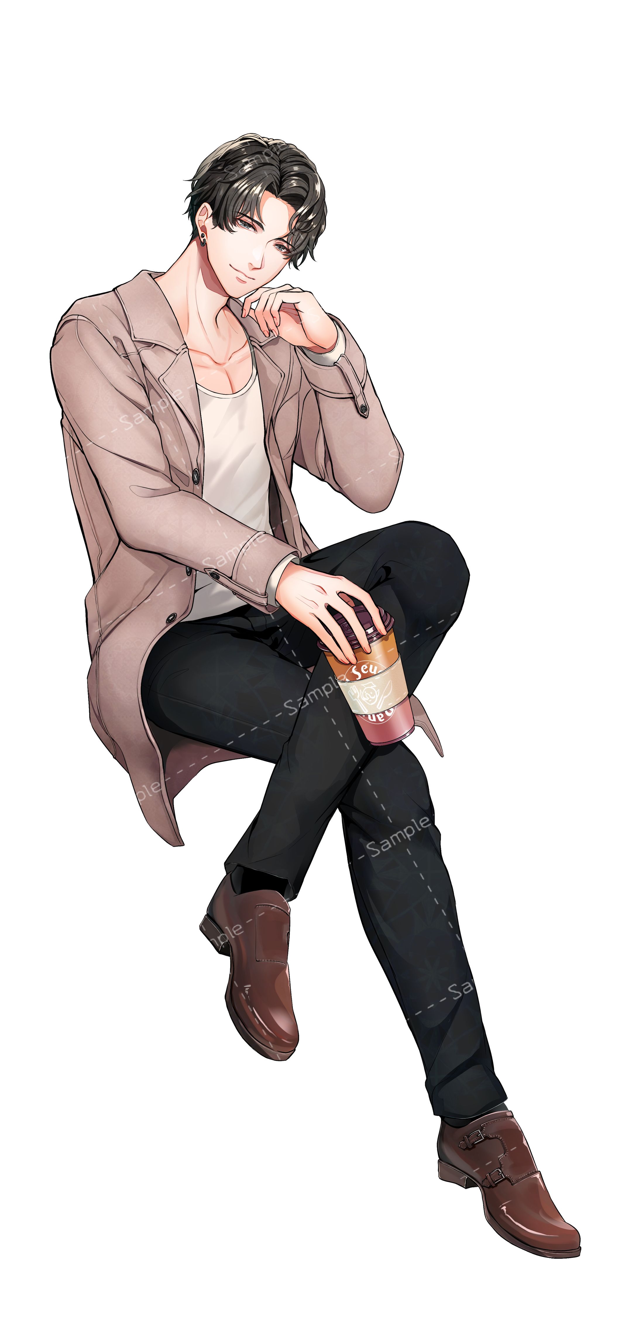 瀬内蘭丸様アクリルスタンド用イラスト、その他-1