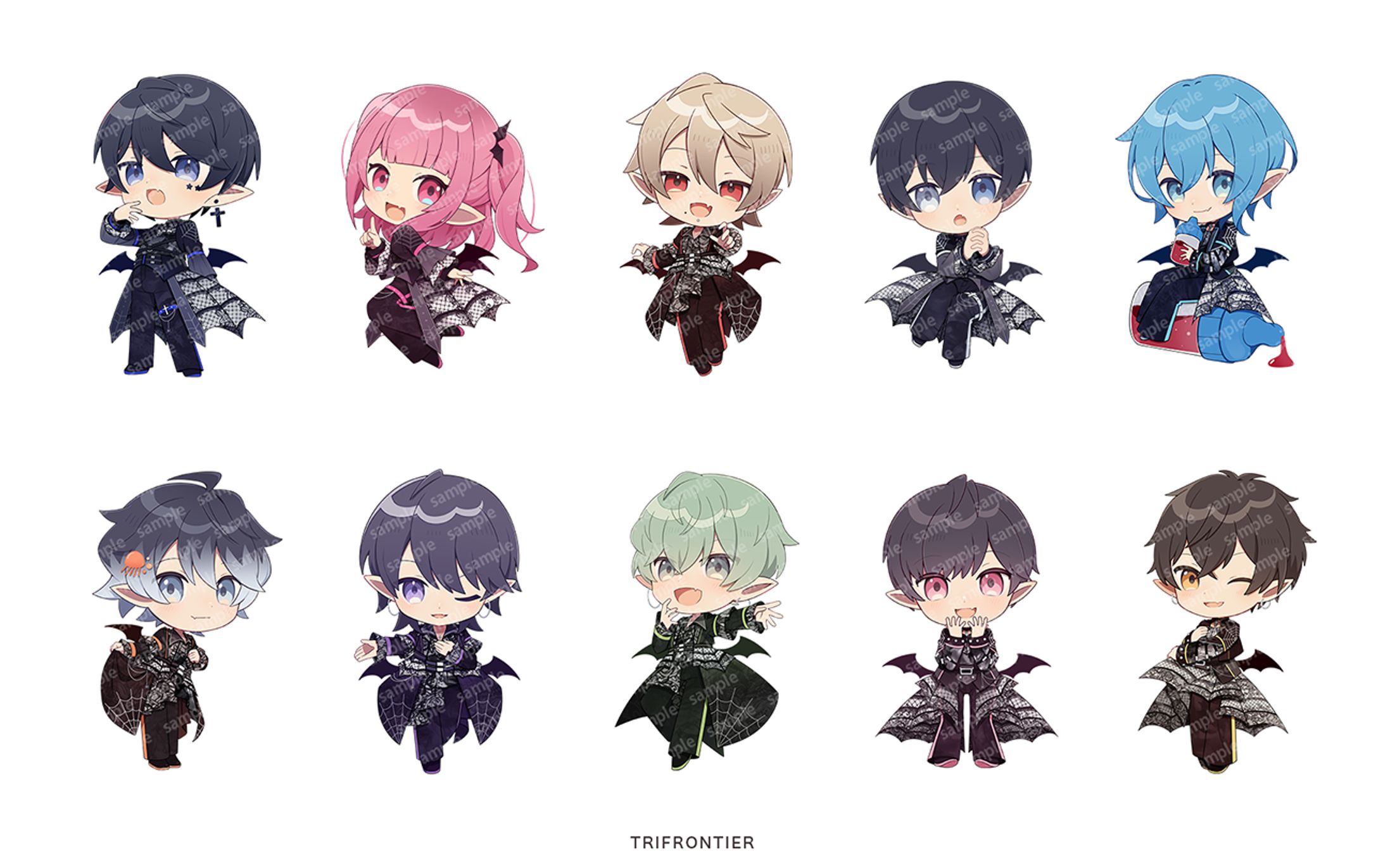 XP!A 秋冬ツアー衣装 ミニキャライラスト-1