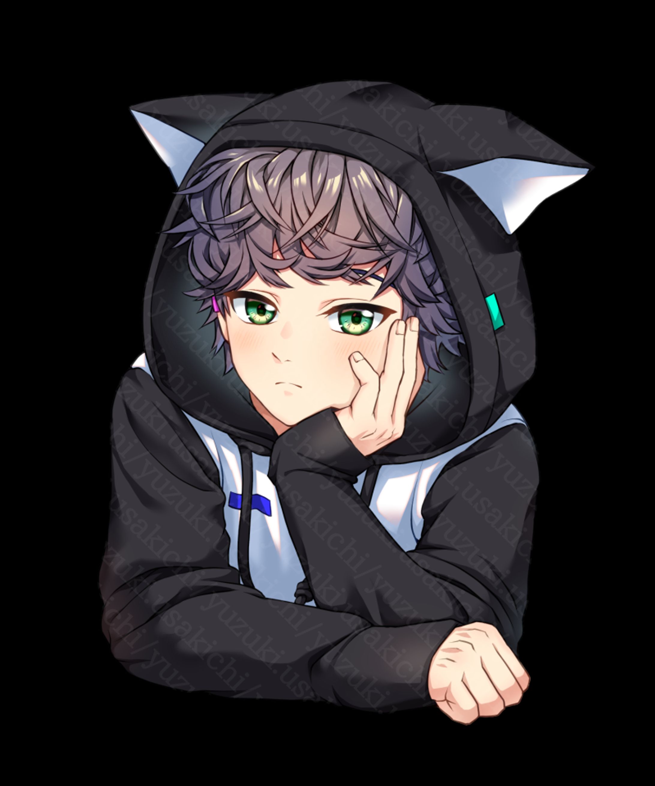 仕事絵（バストアップ）-1