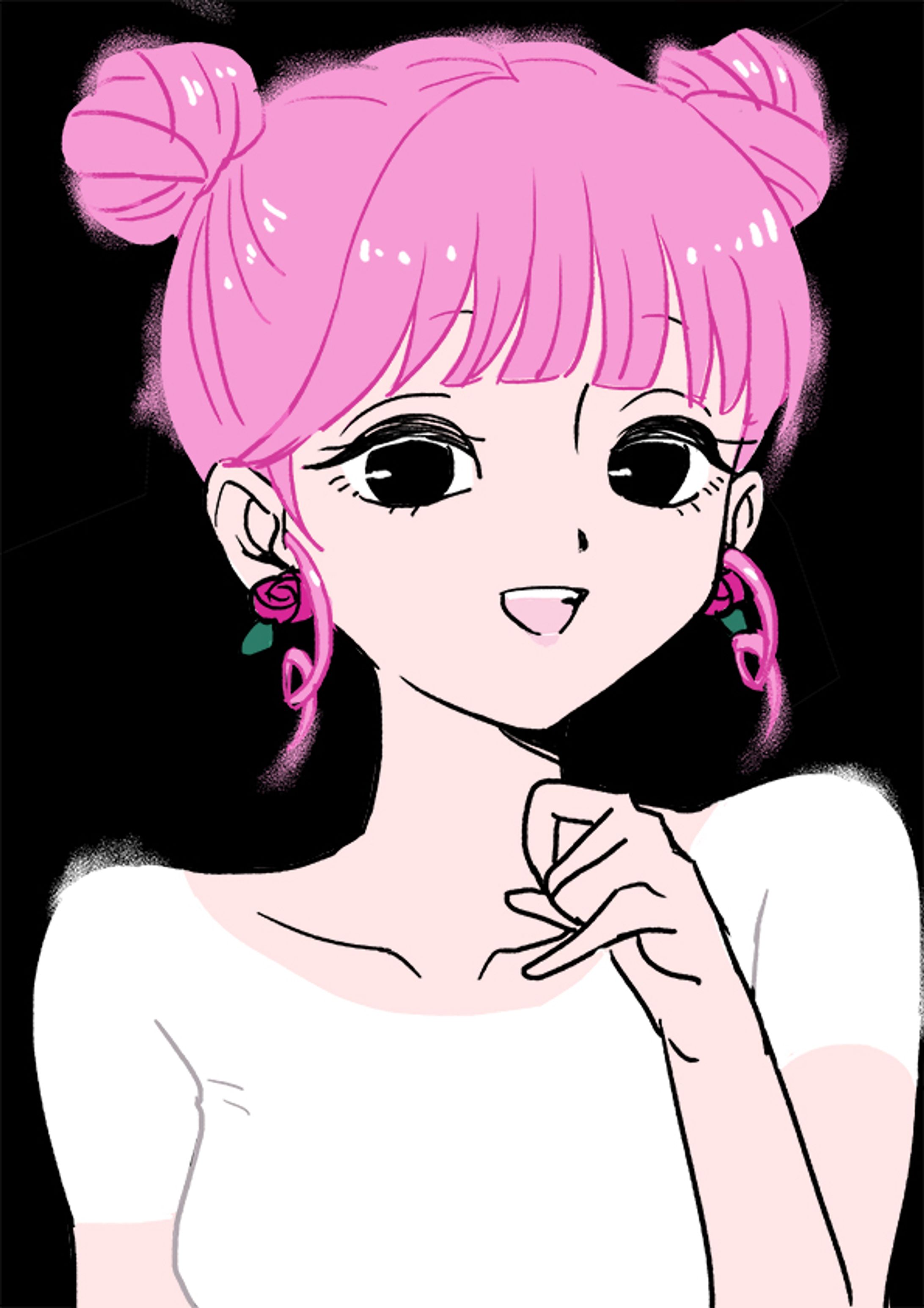 ピンクの女の子-1