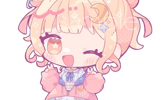 葉月宙様グッズ用SDイラスト