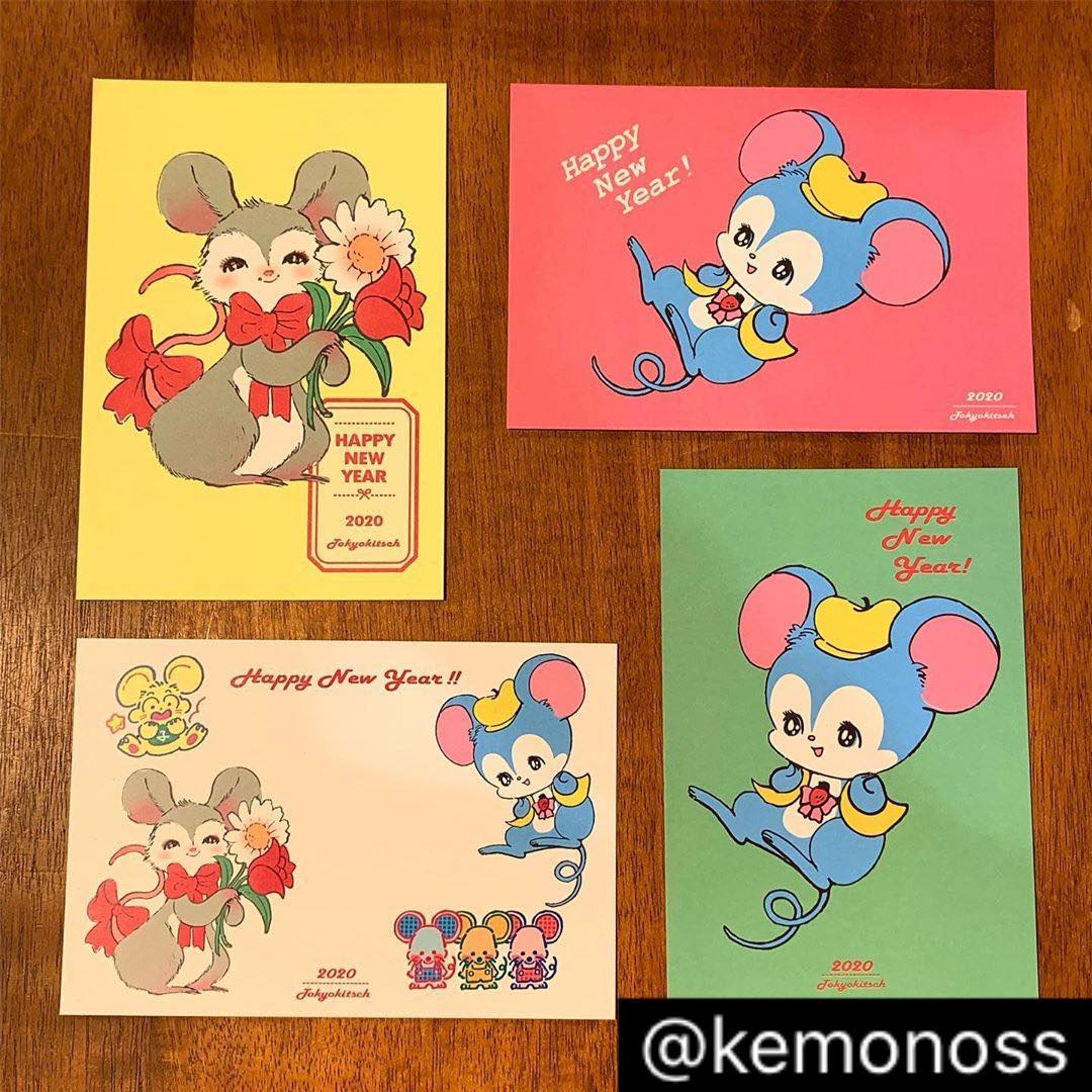 【works】

東京キッチュ オリジナル年賀ハガキつくりました🐭
店頭の他、@kemonoss さんにも置いてもらってます
ありがとうございます！

#design #illustration #graphic #artwork #art  #postcard #mouse #illustration #artwork #design #art #graphic #graphicdesign #greetingcards #japanesedesign #Illustrator 
#happynewyear  #干支 #2020年 #年賀状 #年賀 #新年  #设计师 #设计  #新年快乐 #子 #2020-1