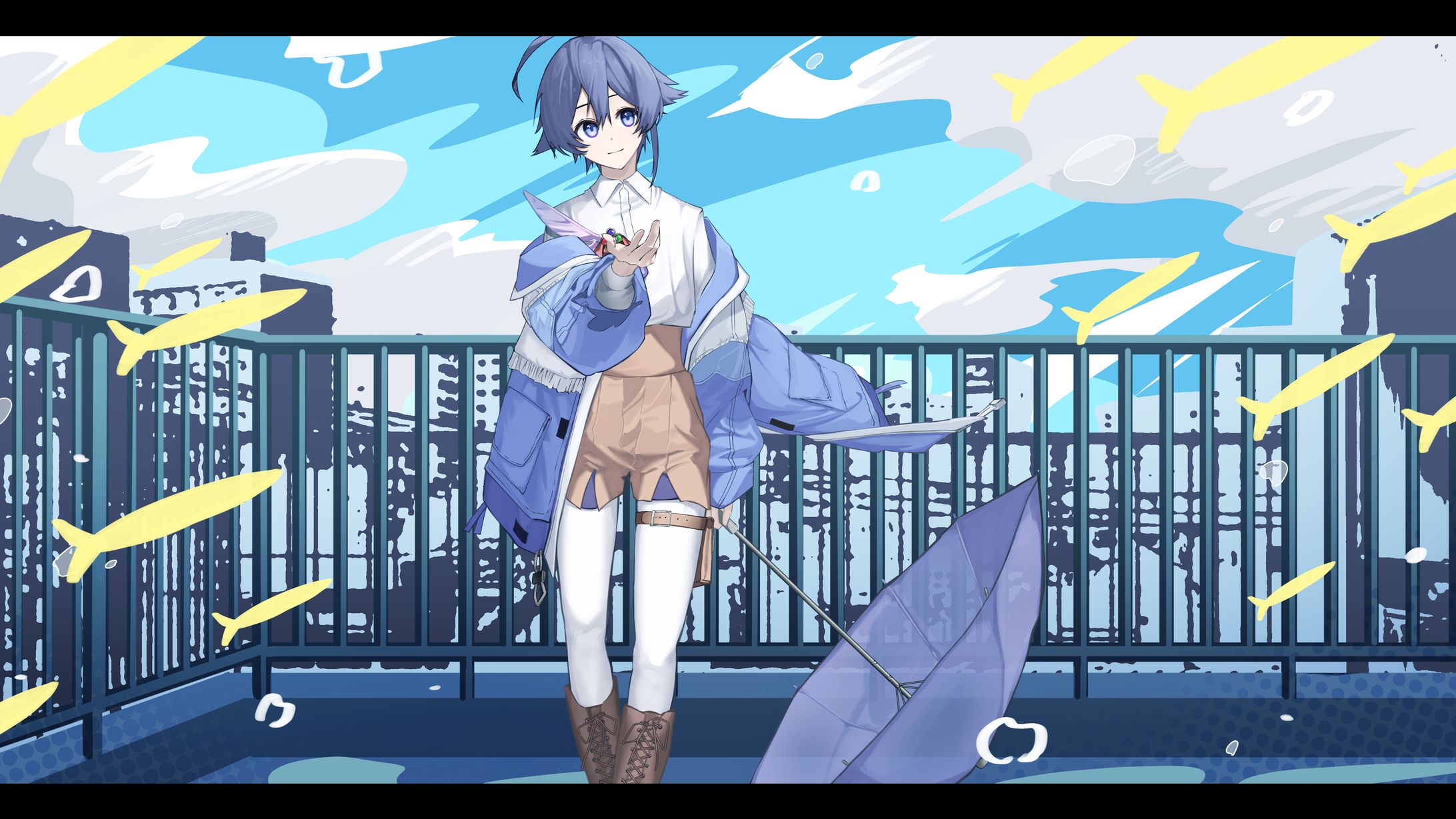 (依頼）背景付きキャラクターイラスト-1