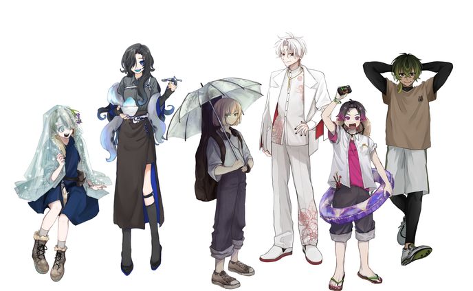 イラスト、キャラデザ立ち絵