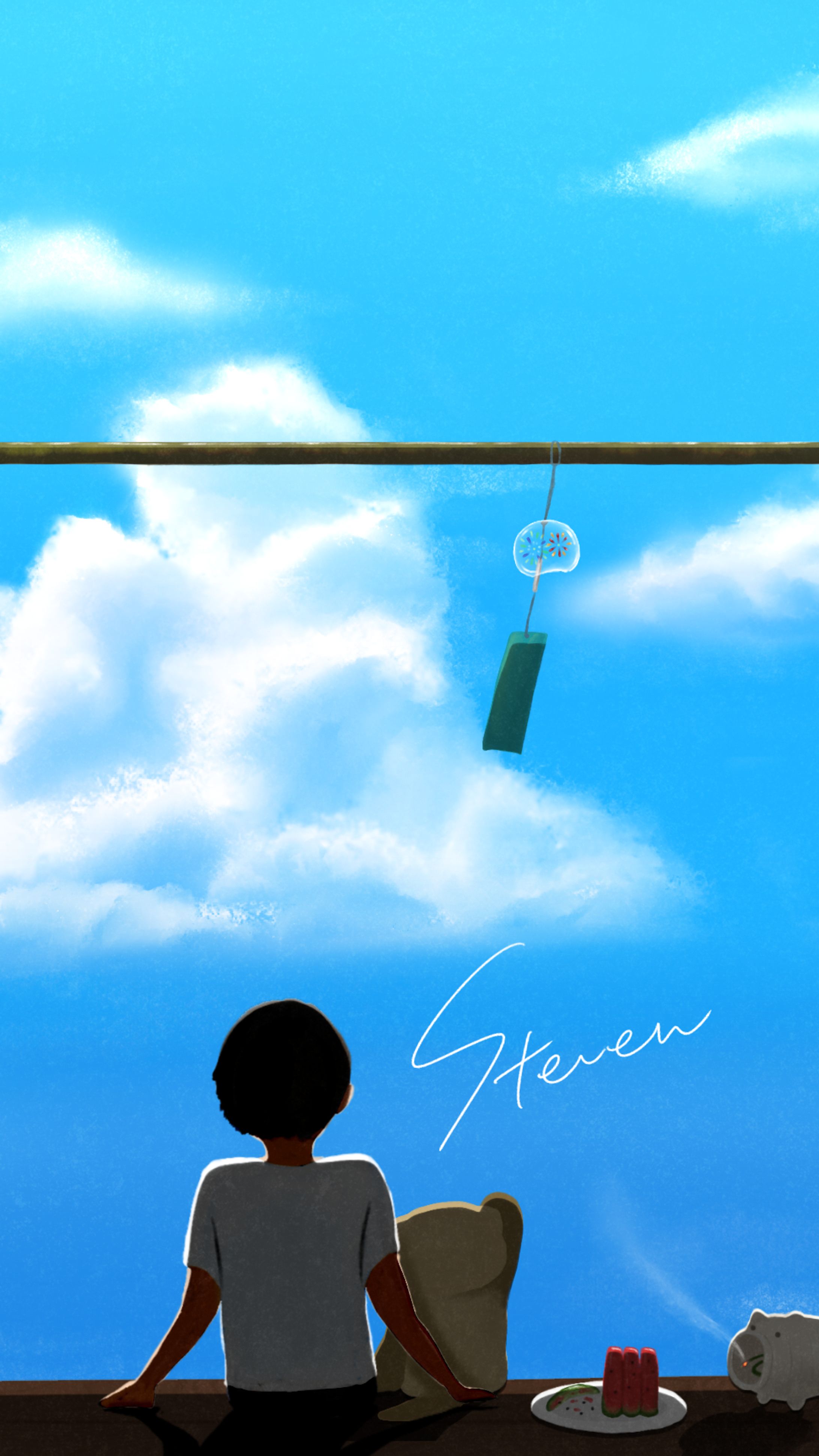 すてべん様　待ち受け用イラスト-1