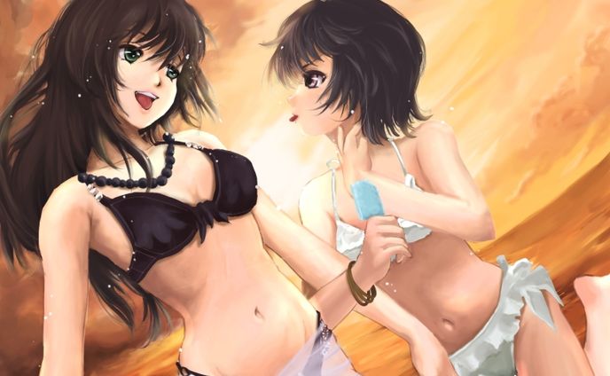 水着の少女たち