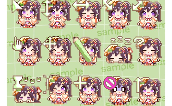 彩咲 茜様　オリジナルマウスカーソル