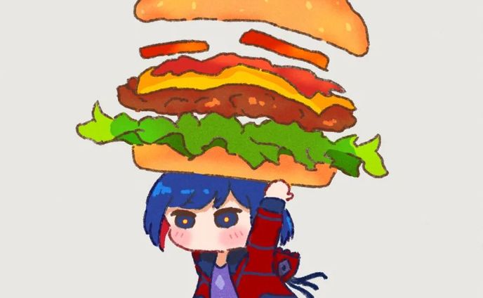 Have some borgar today 🍔
.
.
.
#art #fanart #RIM #理芽 #理芽美術部  #kamitsubaki_studio #vsinger #doodle #artoninstagram #artistsoninstagram
