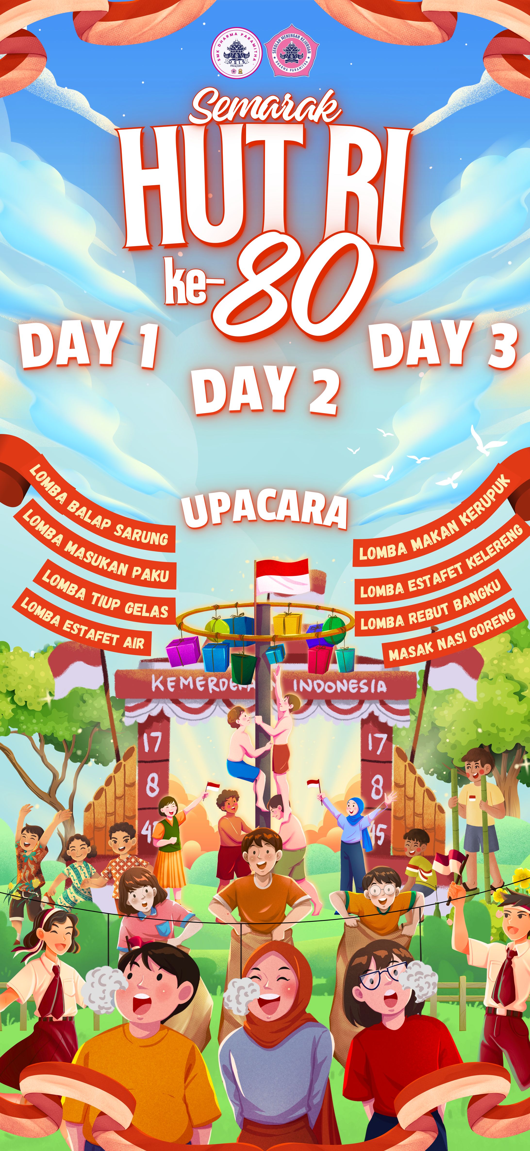 School Design Project I Instagram Feed Post "Indonesia's 80th Independence Day"-1