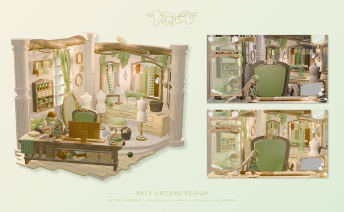 翠雨しのさま / 配信背景