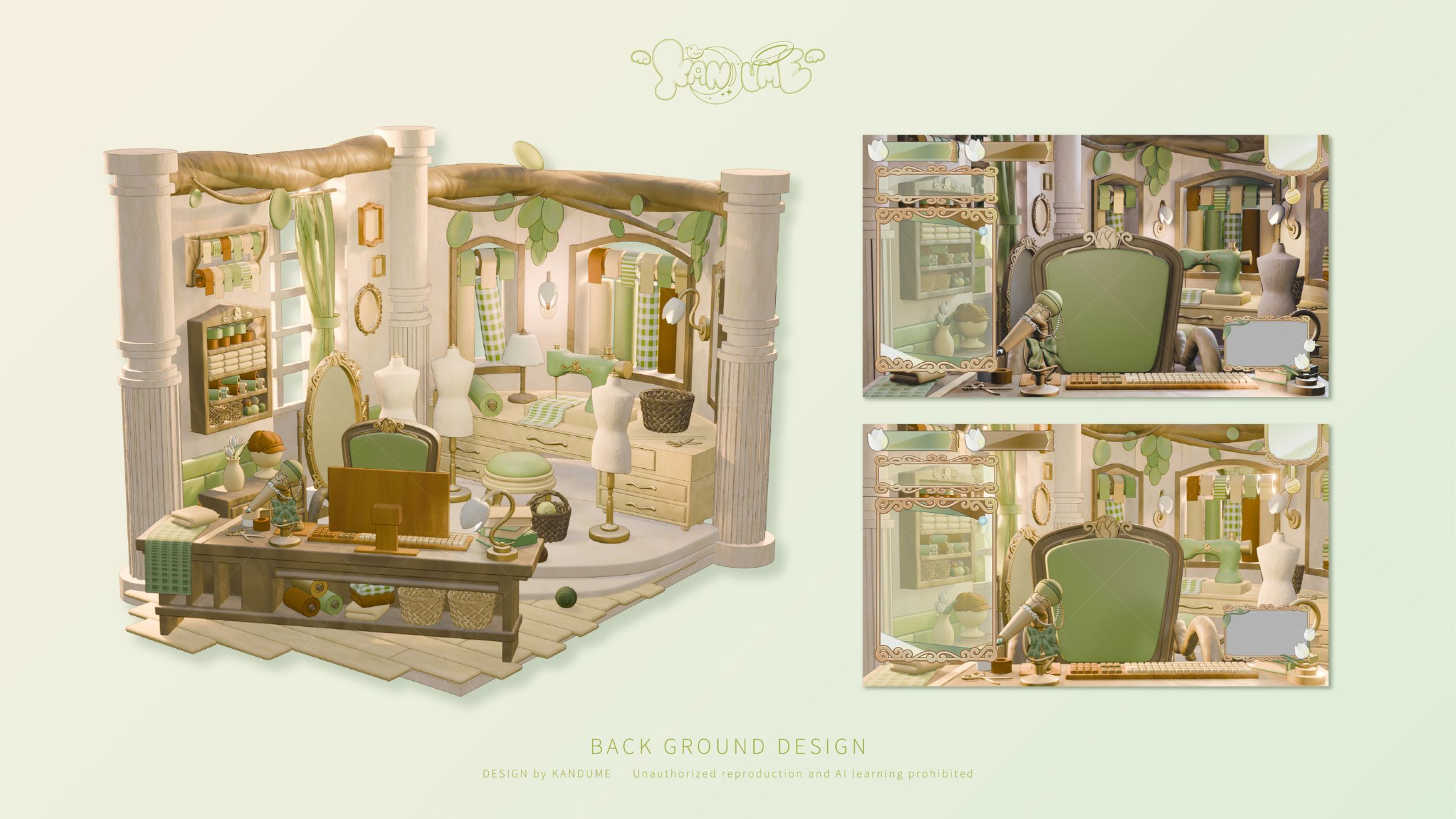 翠雨しのさま / 配信背景-1