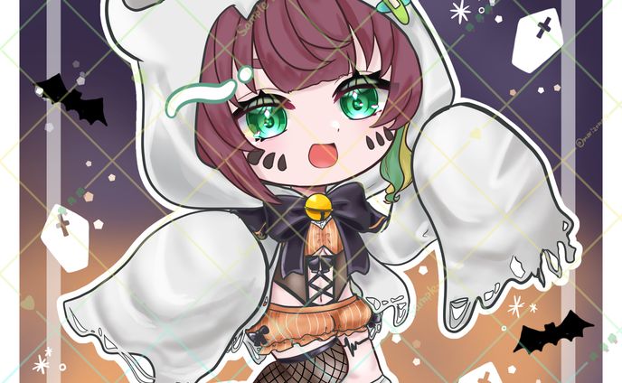 【創作】もりぞの代理ちゃんハロウィンSD