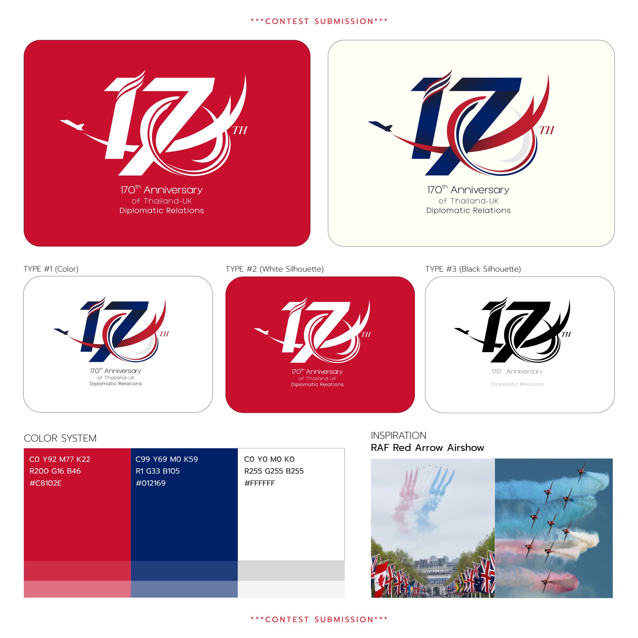(Contest Submission) 170th Anniversary of Thailand-UK Diplomatic Relations | Logo Overview-1
