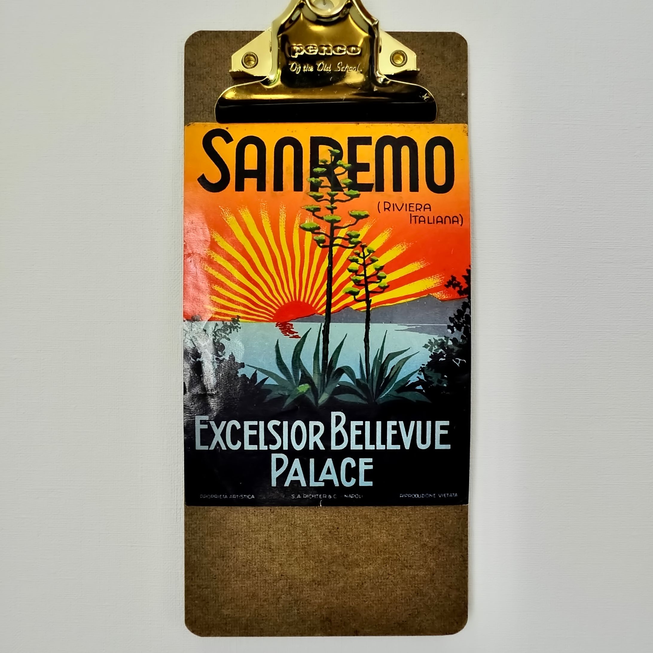 SANREMO hotel label "EXCELSIORBELLEVUE PALACE"-1