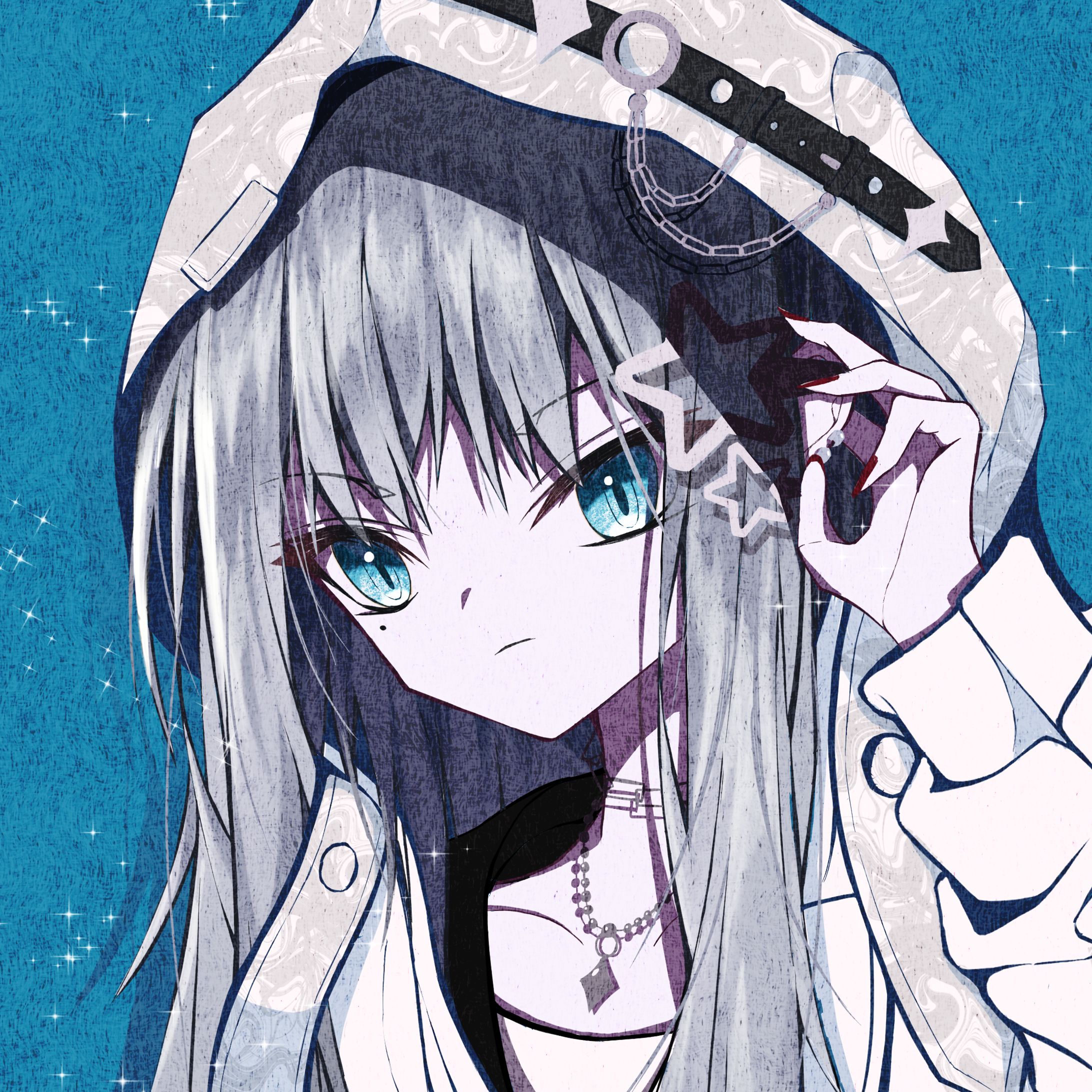 銀髪パーカーちゃん-1