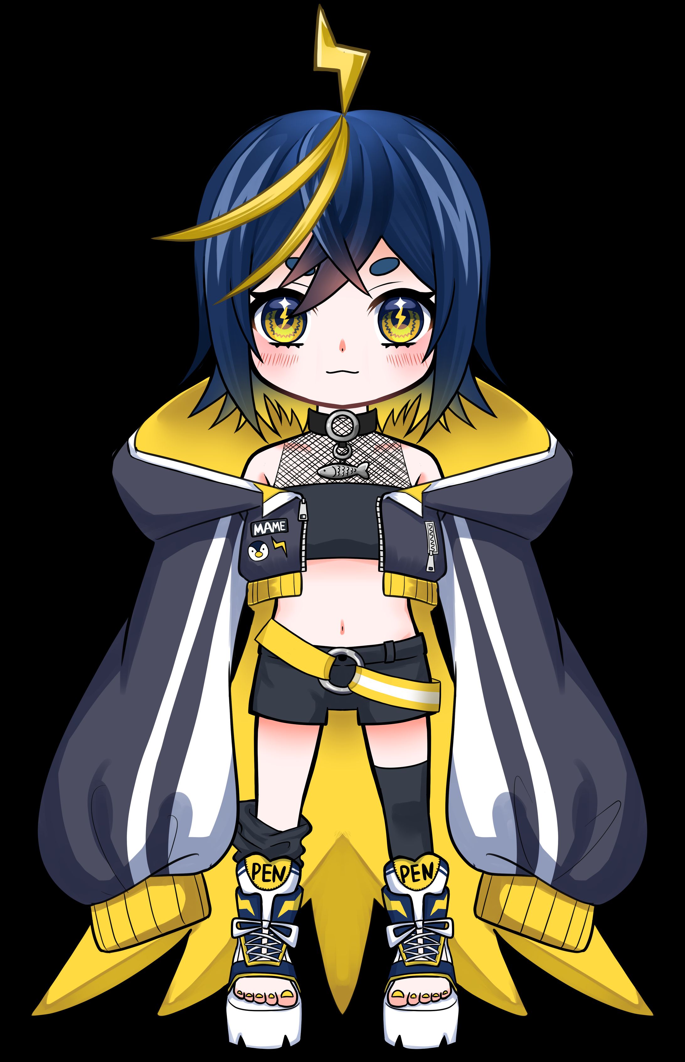 VtuberさんLive2D用立ち絵-1