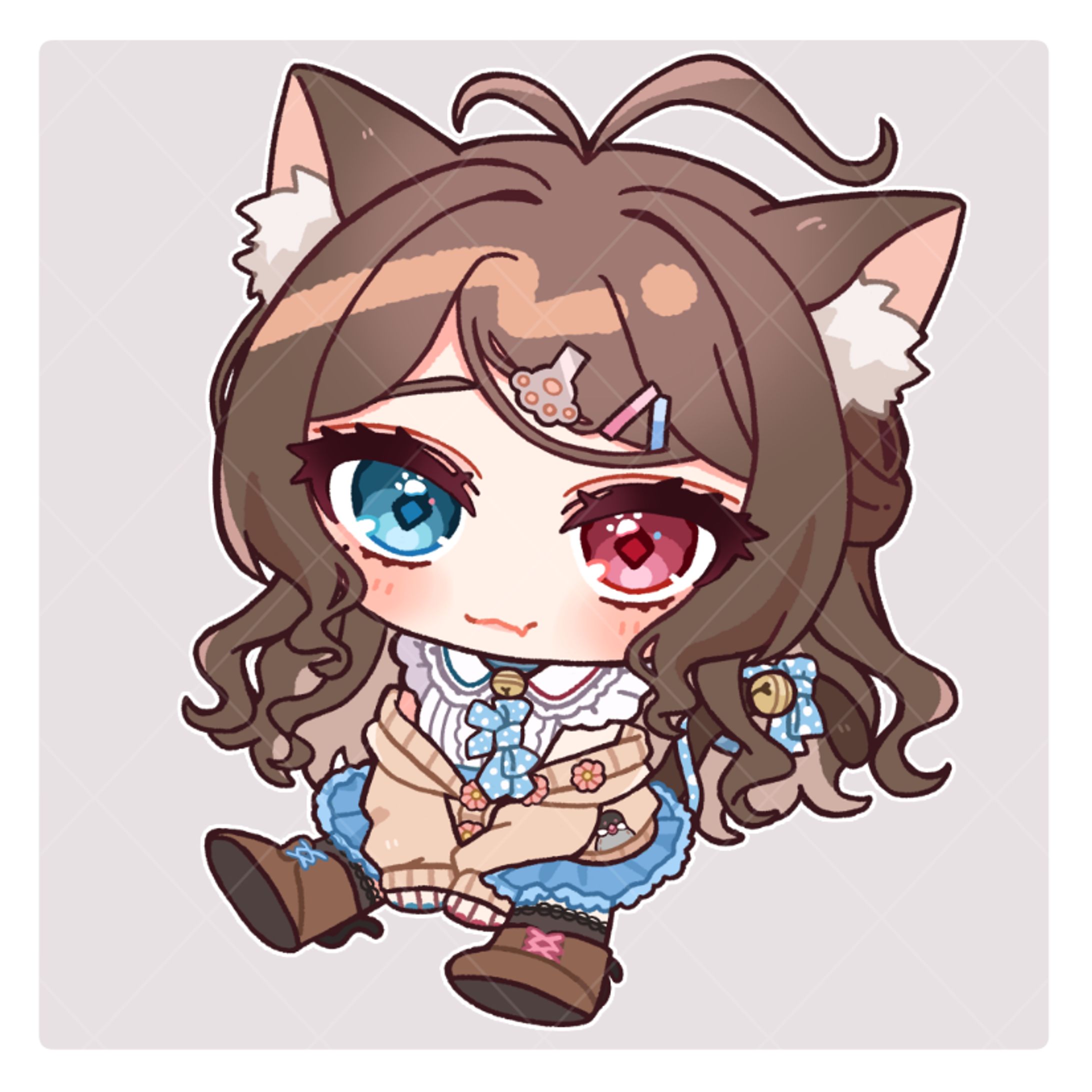 Vtuber文愛なごみ様 デフォルメイラスト-1