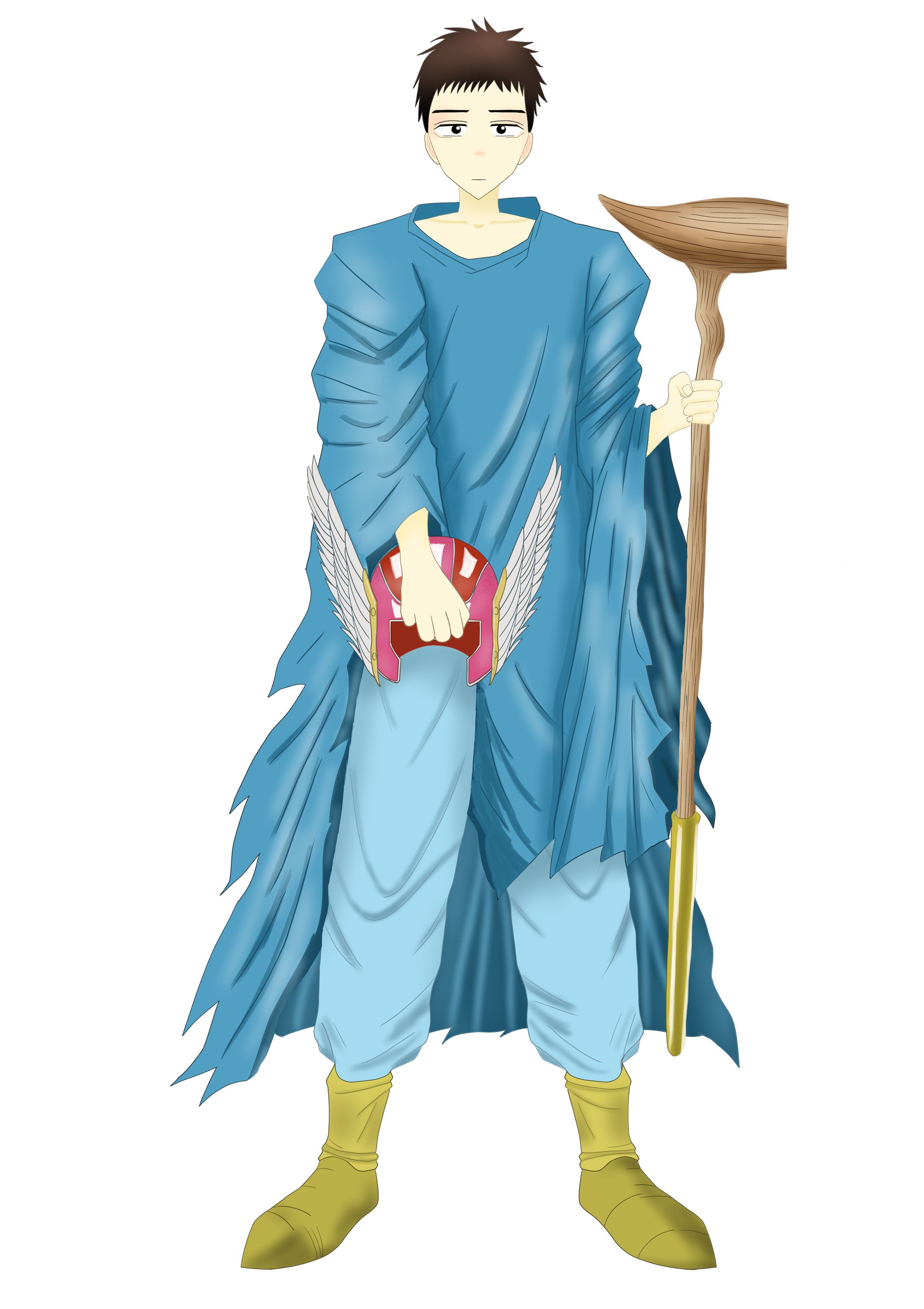 "Gojo Wakana is dressed as a Sage from Dragon Quest III."-1