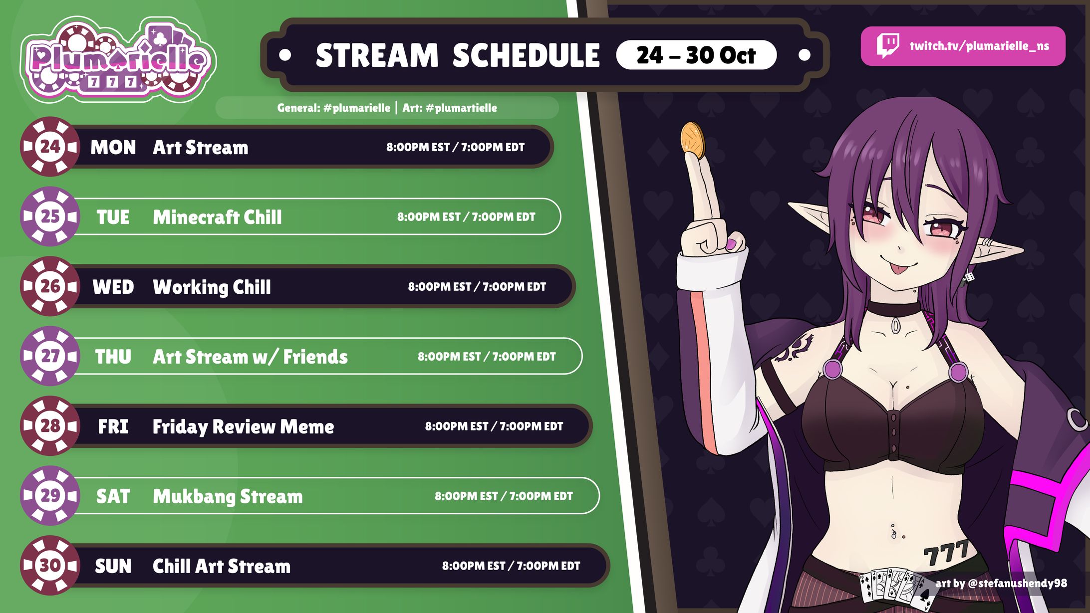 Plumarielle Stream Schedule-1