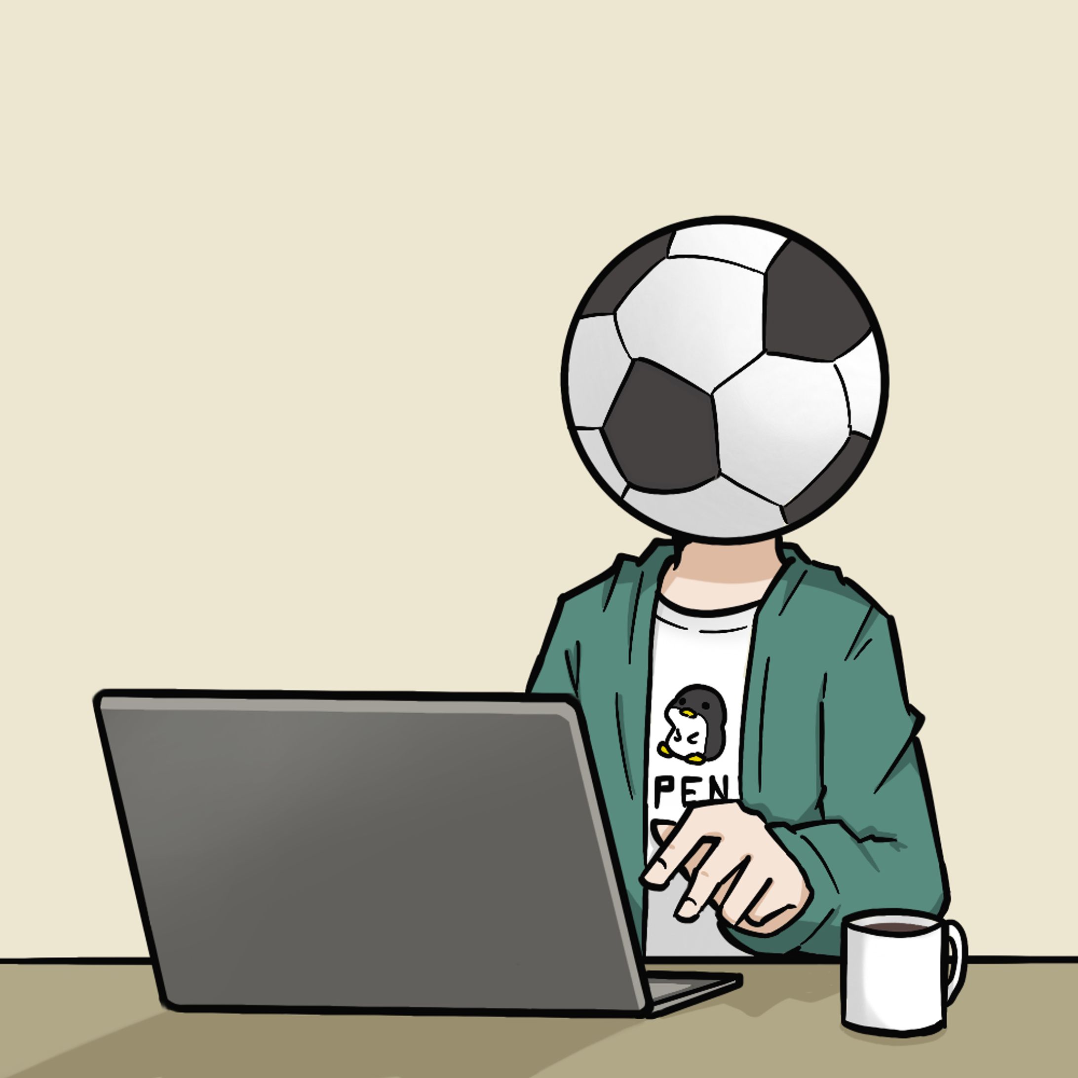 サッカーボール人間-1