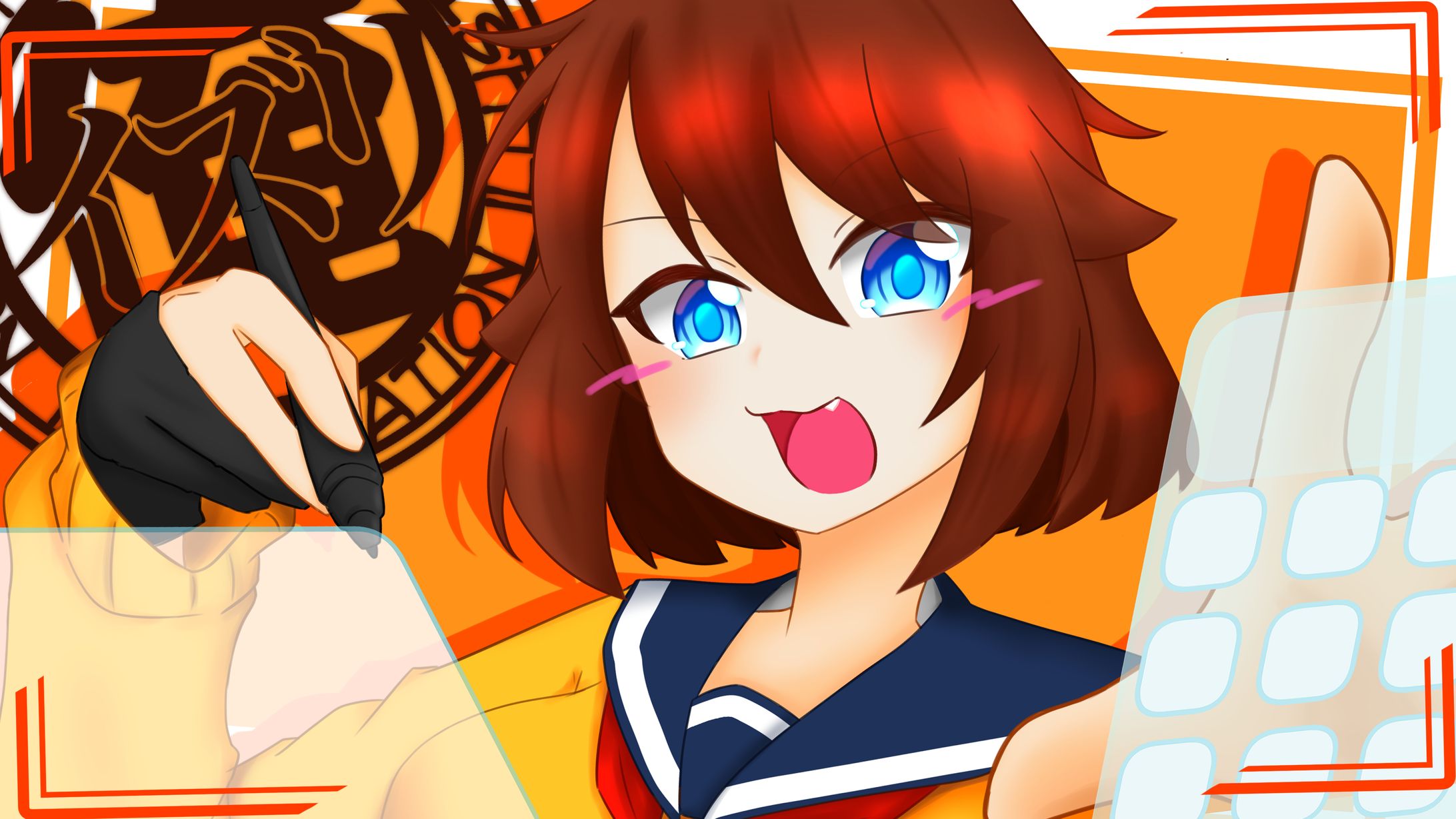 代理ちゃん　制服＆俺T-1