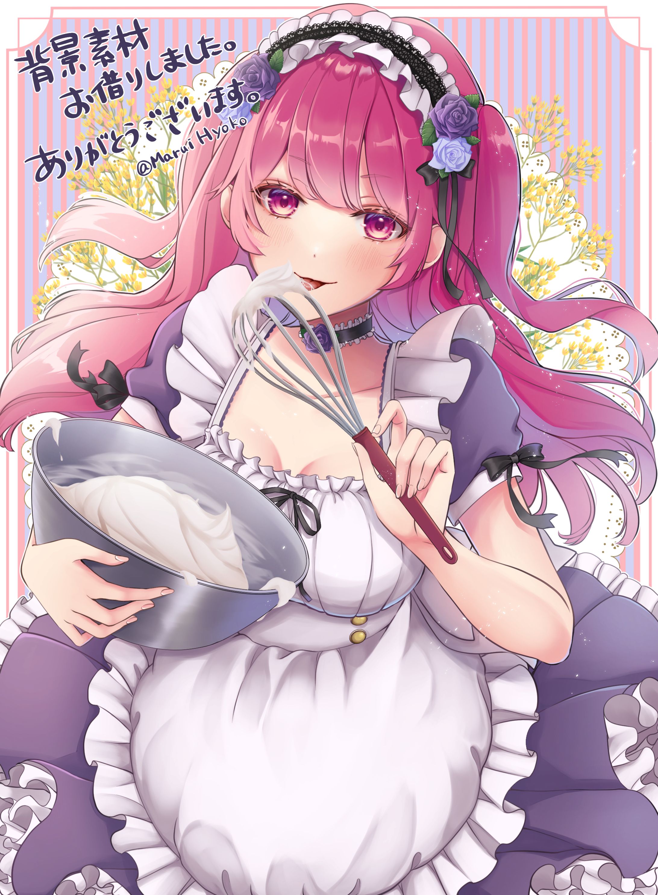 一枚絵赤髪少女-1
