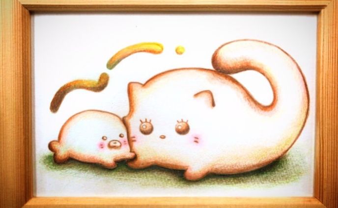 作品、色鉛筆画