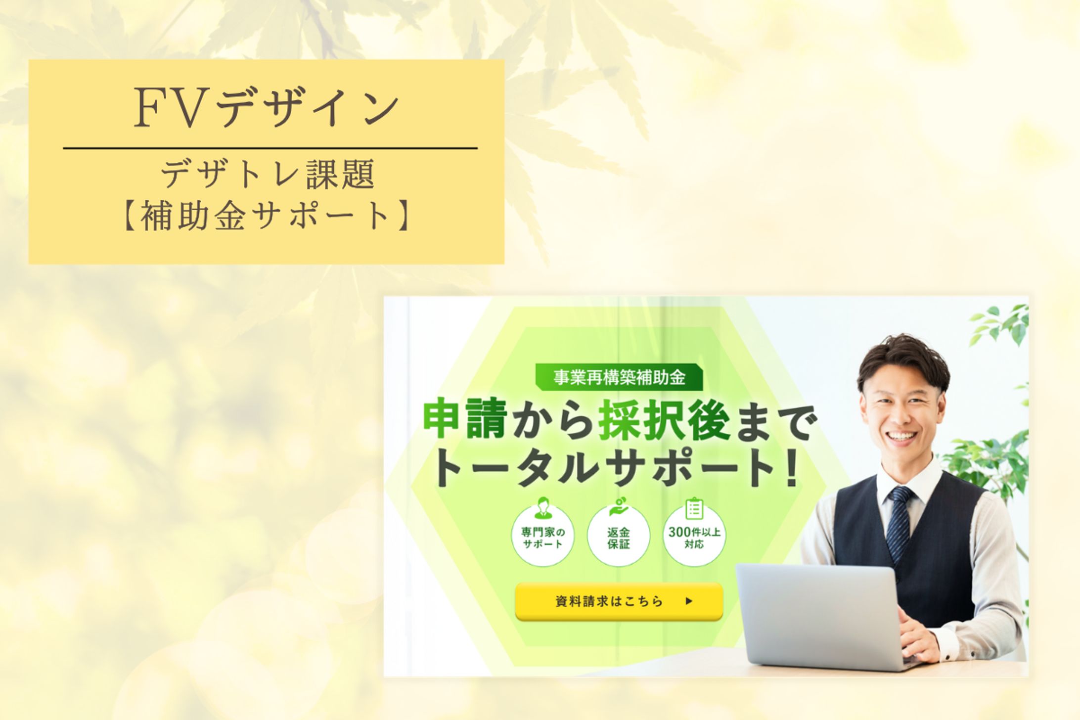 デザトレ課題：補助金サポート企業のFV-1