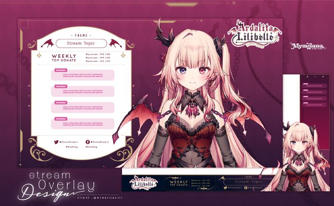 Ardalita Lilibelle Stream Overlay