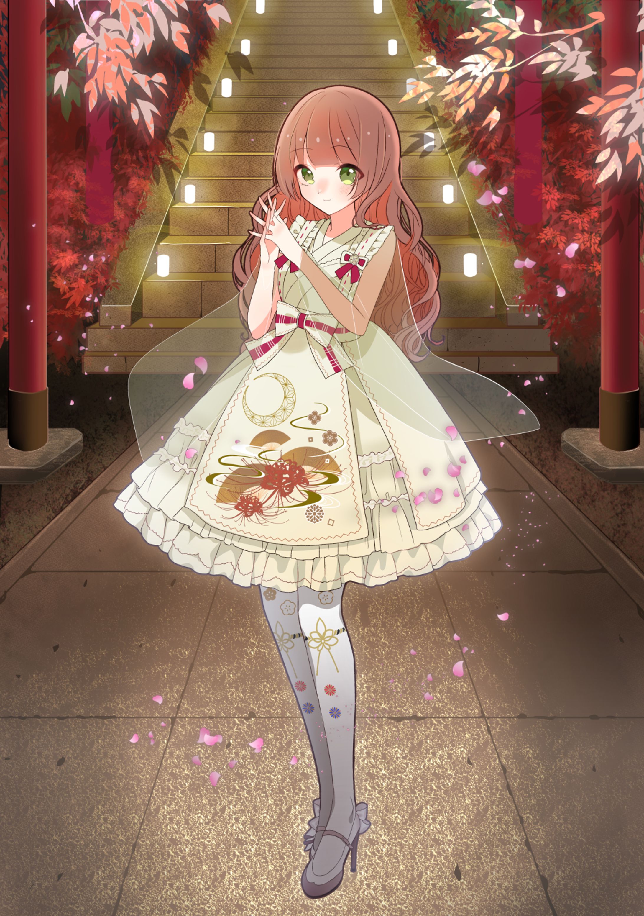 神社と少女-1